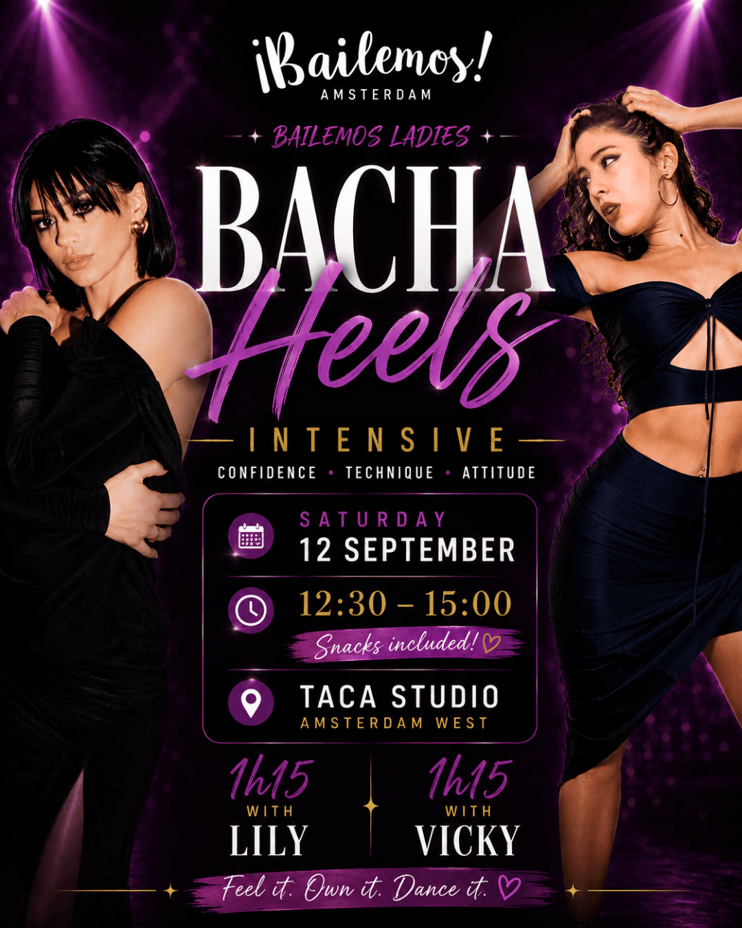 Bacha-Heels intensive with Vicky & Lily