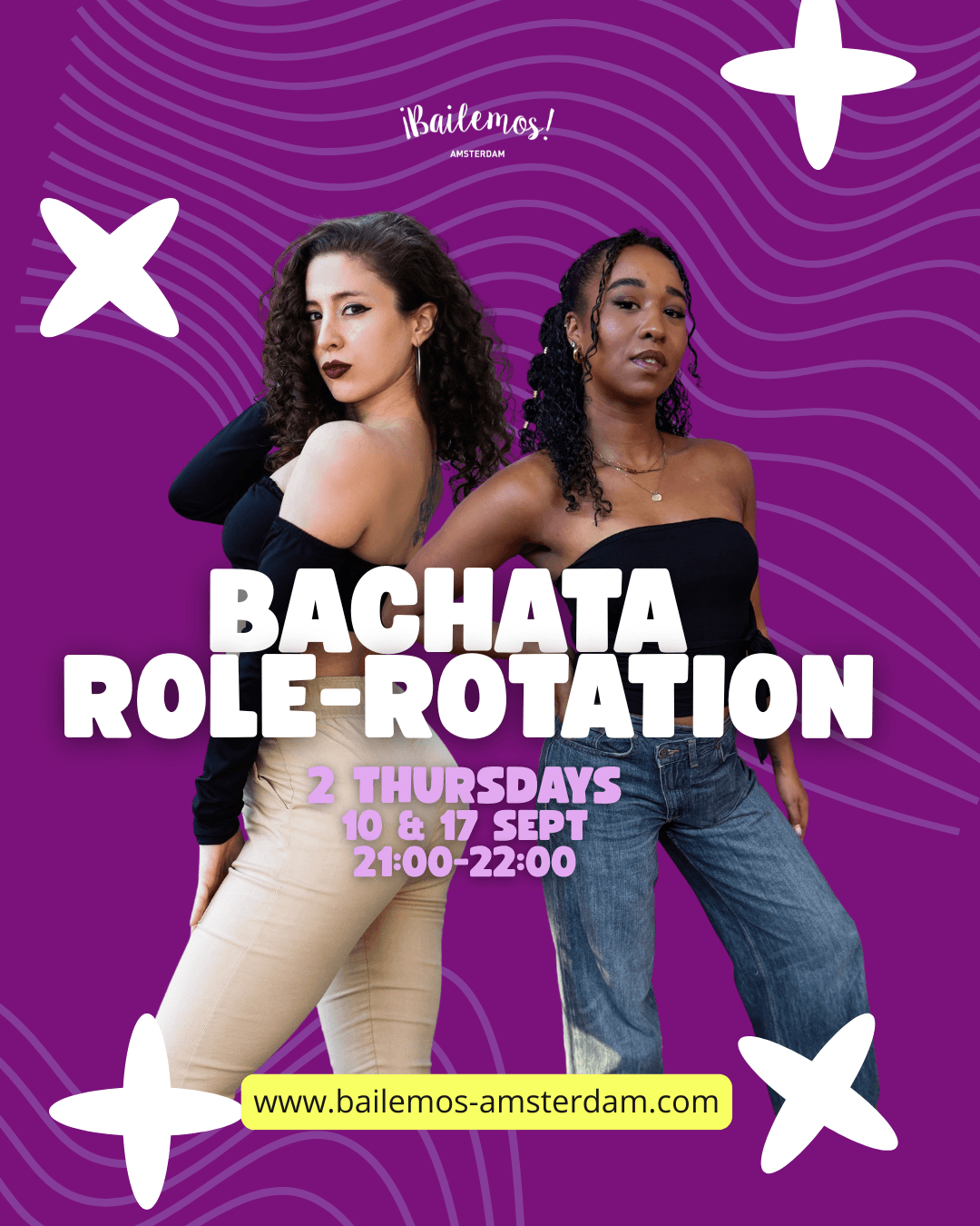 Bachata Role-Rotation dance class at Bailemos Amsterdam